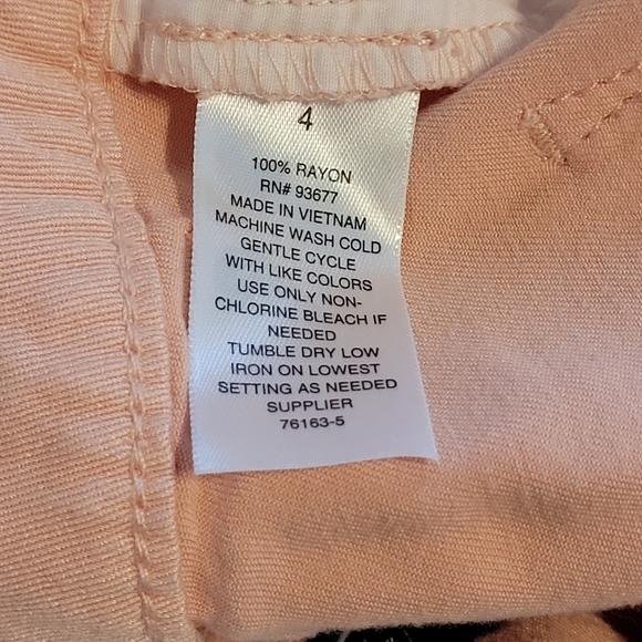 Pink High Rise Wide Leg Women's Pants Size 4 - Picture 6 of 15